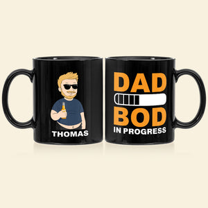 Best Dad Drinking Gift 07DTDT220423TM Personalized Black Mug - Coffee Mug - GoDuckee