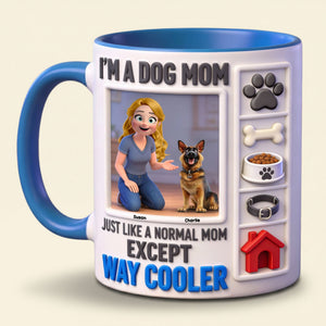 Dog Lover Coffee Accent Mug - Personalized Gifts For Dog Mom Coffee Mug 02KITI040226 - Coffee Mug - GoDuckee