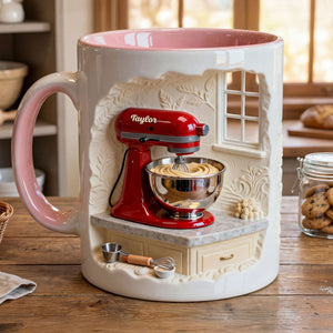 Cake Mixer Coffee Accent Mug - Personalized Gifts For Baker Coffee Mug 02KITI130125 - Coffee Mug - GoDuckee
