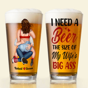 Personalized Gifts For Couple Beer Glass 04NATI060824HH - Beer Glasses - GoDuckee