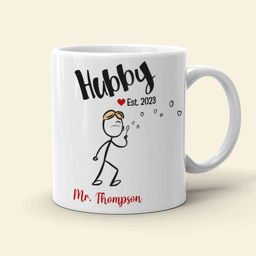 Hubby Wifey Personalized Couple Mug Set Gift For Couple GoDuckee