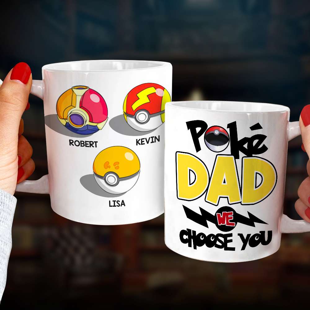 Dad We Choose You Personalized Mug, Gift For Dad-10OHDT290523 - Coffee Mug - GoDuckee