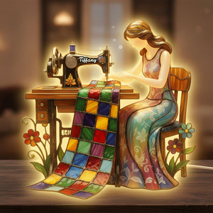 Vintage Sewing Light Box Personalized Gifts For Sewing Lovers 04NATI211125 - Light Box - GoDuckee