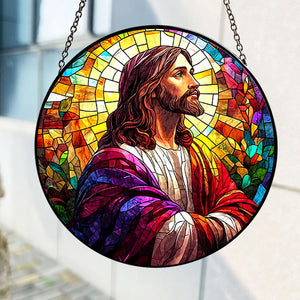 Personalized Gifts For Jesus Lover Stained Glass Easter Day 02xqti060125 - Ornament - GoDuckee