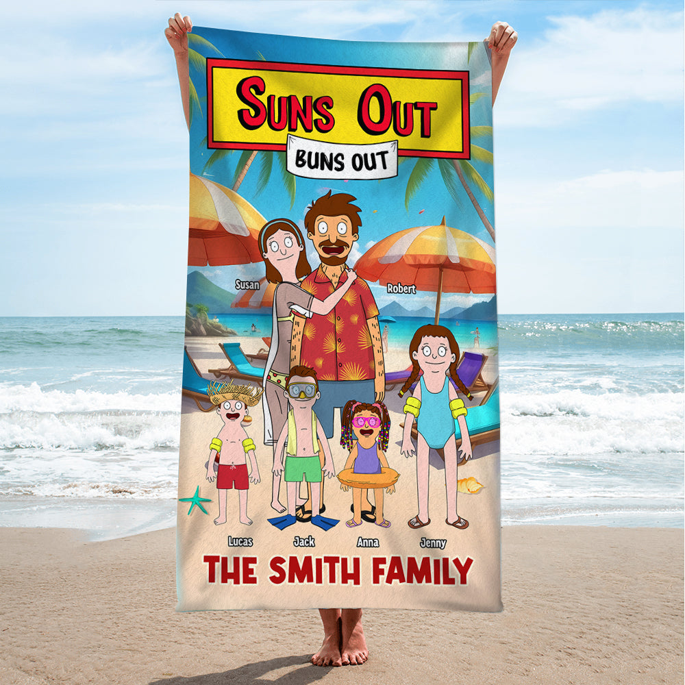 Personalized Gifts For Family Beach Towel 01toti040225hg - Beach Towel - GoDuckee