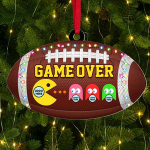 Game Over, Gift For Football Lover, Personalized Acrylic Ornament, Football Game Fan Ornament, Christmas Gift 02HTTI270923 - Ornament - GoDuckee