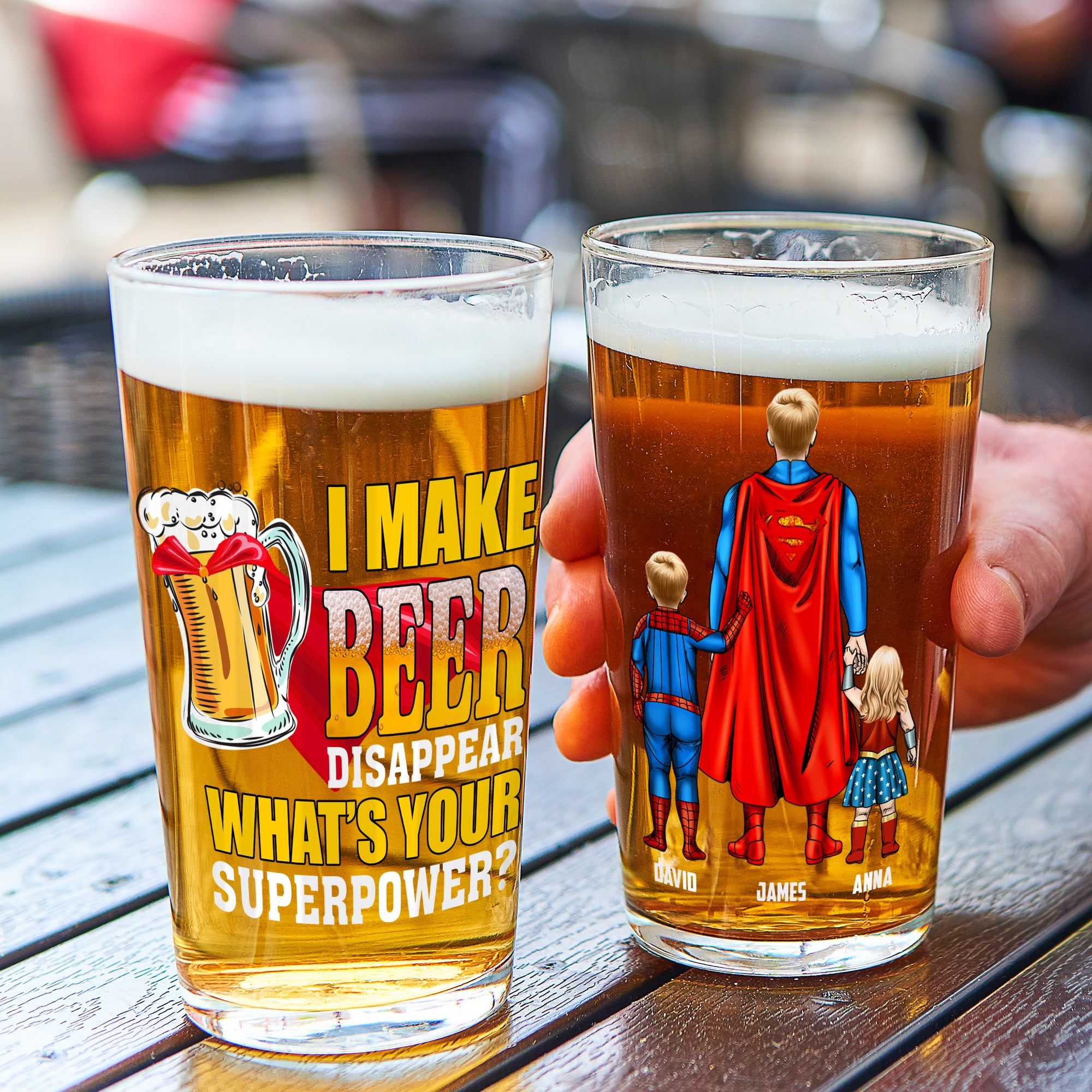 Personalized Gifts For Dad Beer Glass 05TODC270524PA Father's Day - Drinkware - GoDuckee