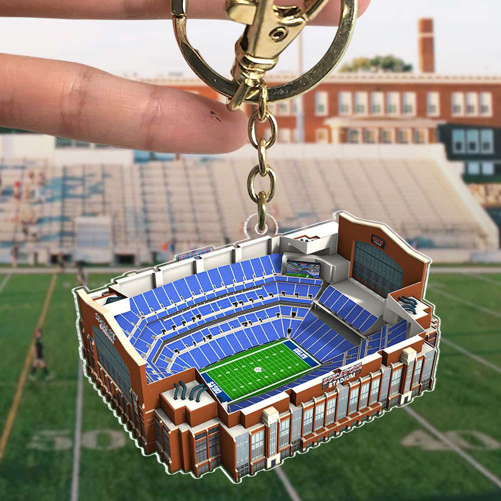 Gift For Football Lover, Personalized Acrylic Keychain, American Football Field Keychain 04QHTI041223 - Keychains - GoDuckee