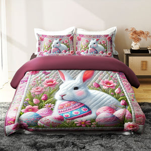 Personalized Gifts For Rabbit Quilt Bed Set Easter Day 03xqti150125 - Blanket - GoDuckee