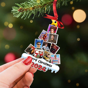 Custom Photo Gifts For Fans Christmas Ornament 034HUTI140824 - Ornament - GoDuckee