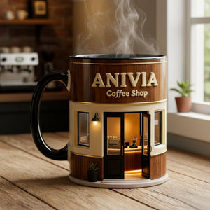 Coffee Shop Theme Coffee Accent Mug - Personalized Gifts For Coffee Addict Coffee Mug 04KITI230126 - Coffee Mug - GoDuckee