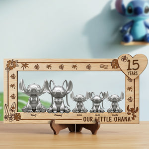 Cute Monster Family Wood Sign - Personalized Gifts For Family 02ohti290525 - Wood Sign - GoDuckee