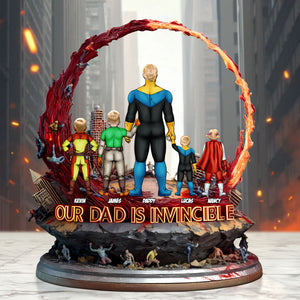 Super Dad Plaque - Personalized Gifts For Dad 05tgti140525hg - Shaped Plaques - GoDuckee