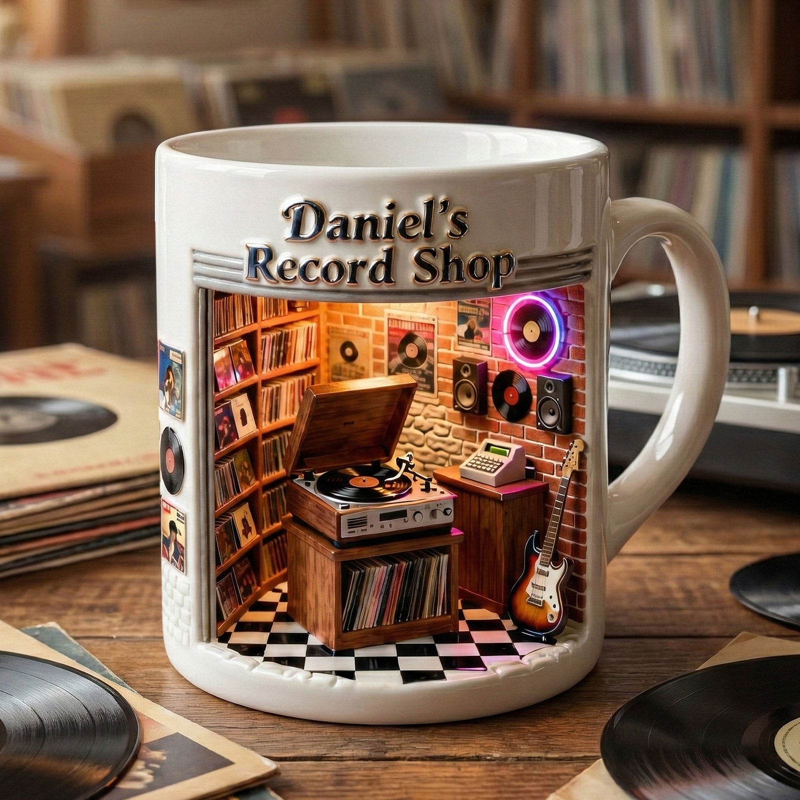 Record Vinyl Shop Coffee Mug - Personalized Gifts For Record Vinyl Lover Coffee Mug 02NATI250226 - Coffee Mug - GoDuckee