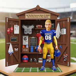 Personal Football Locker Plaque - Personalized Gifts For Football Lovers 02ohti230625 - Shaped Plaques - GoDuckee