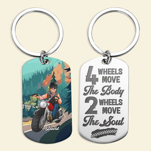 Personalized Gifts For Biker Keychain 05TOTI210624DA - Keychains - GoDuckee