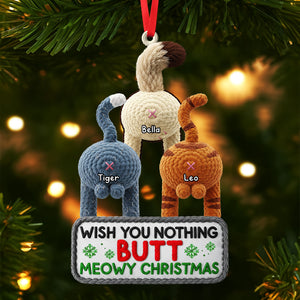 Funny Cat Ornament - Personalized Gifts For Cat Lovers 04nati061025 - Ornament - GoDuckee