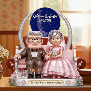 Old Couple Plaque - Personalized Gifts For Couple 01nati230625 - Shaped Plaques - GoDuckee
