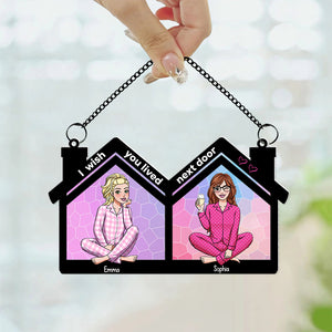 Personalized Gifts For Besties Suncatcher Window Hanging Ornament 04htdc110624hh - Ornaments - GoDuckee