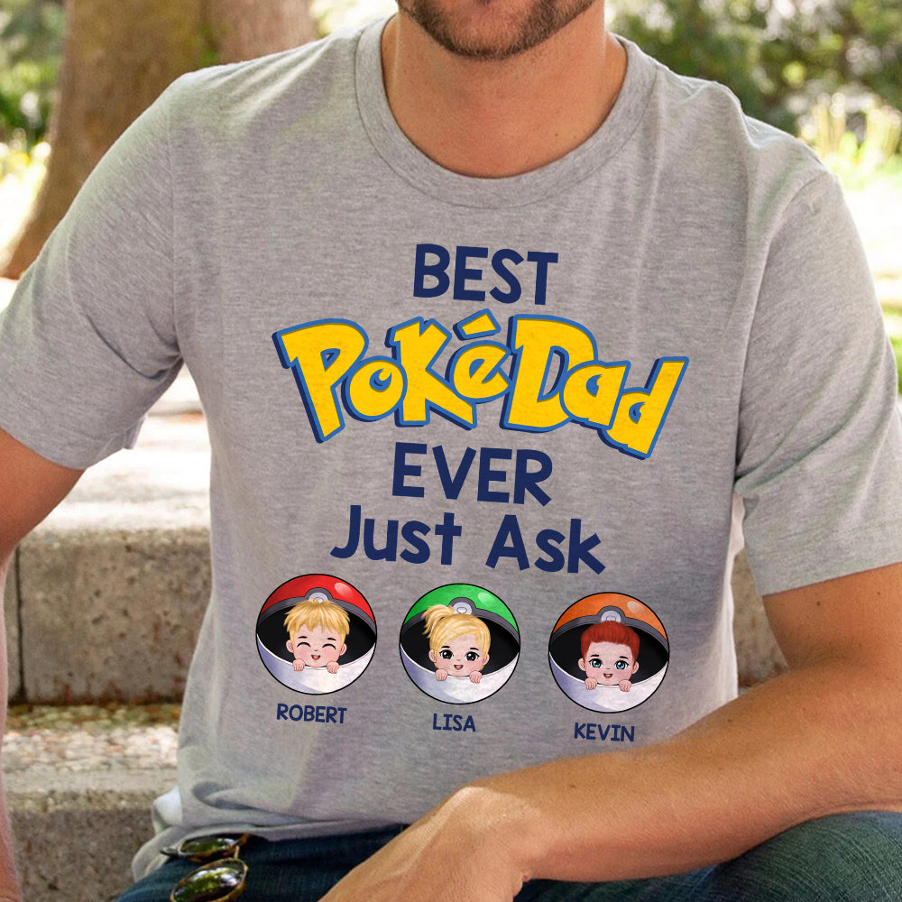 Best Dad Ever, Gift For Dad, Personalized Shirt, Kids Game Shirt 04ACDT240523HH - Shirts - GoDuckee