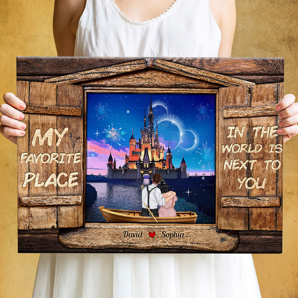 My Favorite Place In The World Is Next To You, 03ACDT220323TM Personalized Canvas Poster, Gifts For Couple - Poster & Canvas - GoDuckee