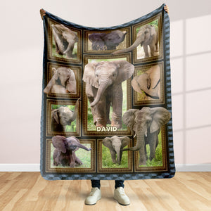 Personalized Gifts For Elephant Lover Blanket 041qhti311224 - Blanket - GoDuckee