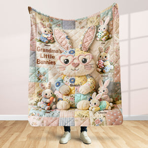 Easter Mom And Bunnies Blanket - Personalized Gifts For Mom Blanket 03NATI250226 - Blanket - GoDuckee