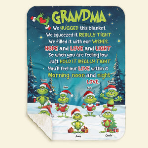 Personalized Gifts For Grandma Christmas Blanket 04ACTI270924 - Blanket - GoDuckee