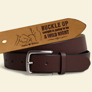 Personalized Gifts For Couple Leather Belt 05kati030624 - Belts - GoDuckee