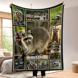 Personalize Gifts For Raccoon Lover Blanket 031qhti030125 - Blanket - GoDuckee