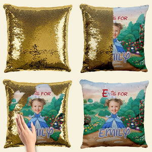 Custom Photo Gifts For Kids Glitter Pillow 05NATI180124HA - Pillows - GoDuckee