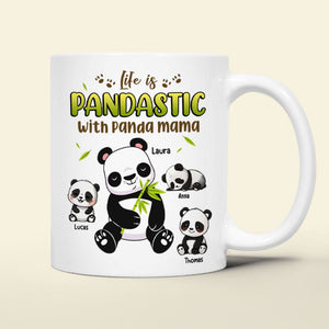 Personalized Gifts For Mom Coffee Mug Life Is Pandastic With Panda Mama - Coffee Mugs - GoDuckee