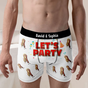 Personalized Gift For Men & Women Boxer Let's Party 01OHTI060124 - Boxer Briefs - GoDuckee
