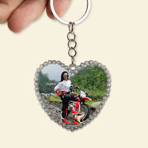 Custom Motorcycle Photo Keychain 02HUTI220623 - Keychains - GoDuckee