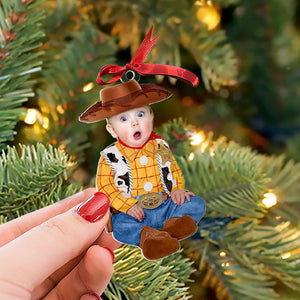 Custom Photo Gifts For Kid Christmas Ornament 02huti011024 - Ornament - GoDuckee