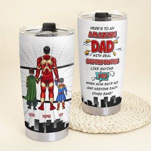 Amazing Dad Personalized 02DNLI160223TM Tumbler Gift For Dad - Tumbler Cup - GoDuckee