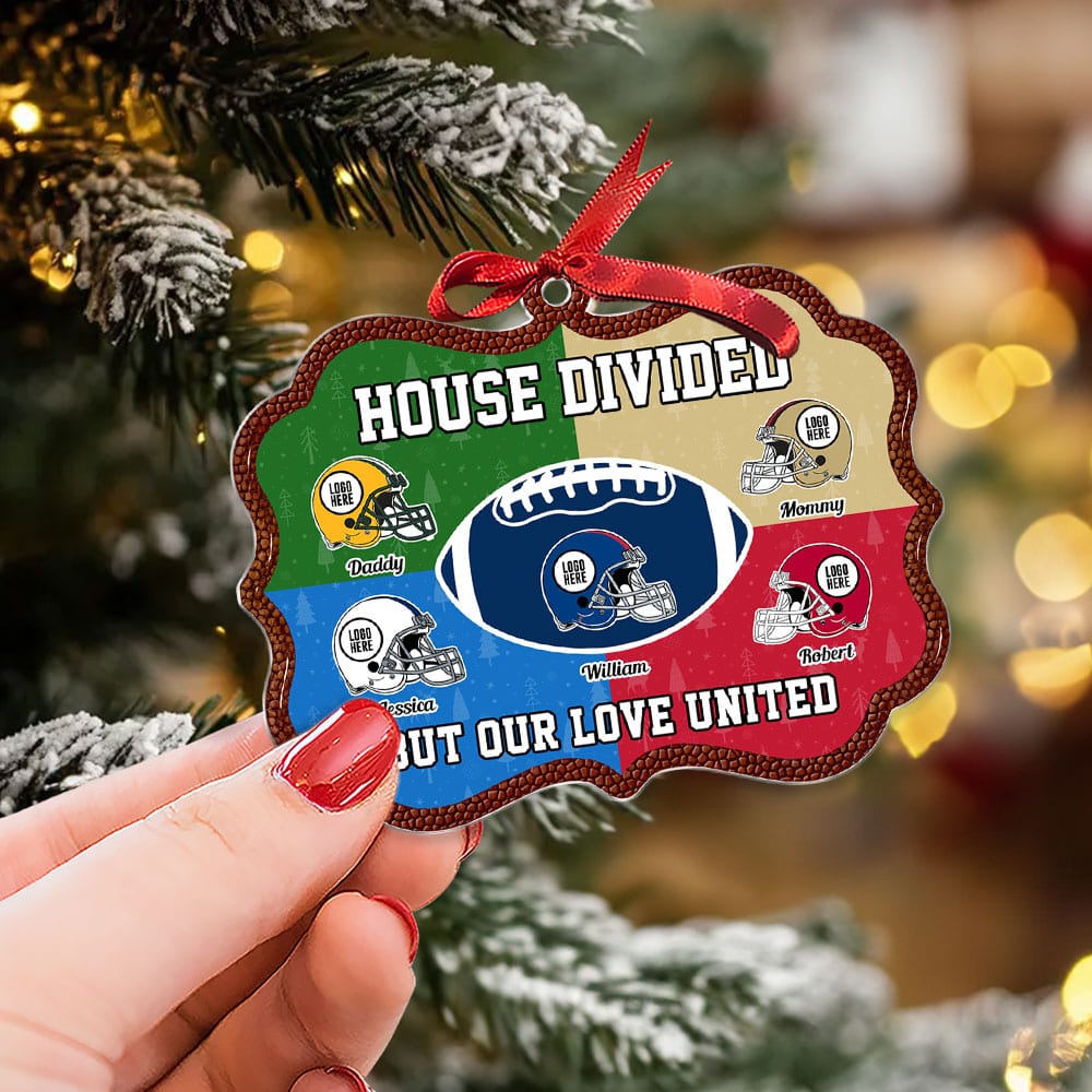 Personalized Gifts For American Football-loving Family Christmas Ornament 02huti181024 - Ornament - GoDuckee