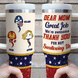 Personalized Gifts For Mom Tumbler Dear Mom Great Job 02OHTI260324HA - Tumbler Cups - GoDuckee