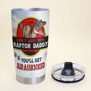 Raptor Daddy Nutrition Facts Personalized Tumbler TZ-TCTT-05HUTI010623 - Tumbler Cup - GoDuckee