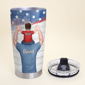 The Power Of A Dad In A Child's Life Is Unmatched- Gift For Dad- Personalized Tumbler- Father's Day Tumbler - Tumbler Cup - GoDuckee