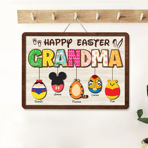 Personalized Gifts For Grandma Wood Sign Happy Easter 01HTTI150224 - Wood Signs - GoDuckee