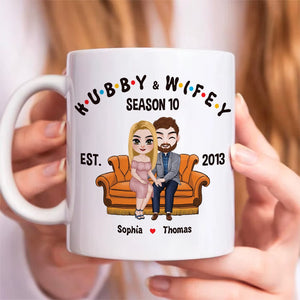 Couple, Hubby And Wifey, Personalized Mug, Gift For Couple, 02NADT130723HH - Coffee Mug - GoDuckee