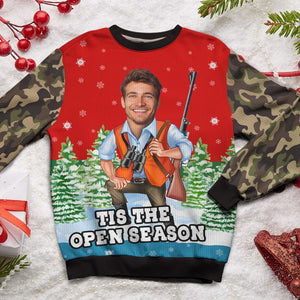 Custom Photo Gifts For Hunting Lovers Ugly Sweater 02toti111024 - Ugly Christmas Sweater - GoDuckee