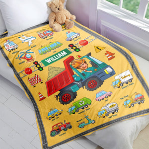 Custom Photo Gifts For Kid Blanket Cars Collection - Blankets - GoDuckee