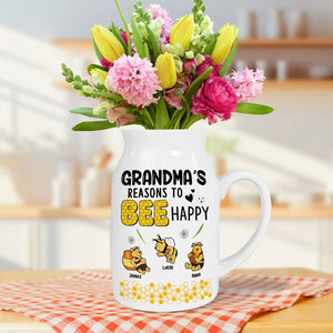 Personalized Gifts For Grandma Flower Vase 04htti220624 - Flower Vase - GoDuckee