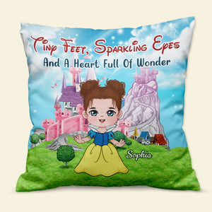 Personalized Gifts For Kids Pillow Tiny Feet, Sparkling Eyes 07TOTI170124PA - Pillows - GoDuckee