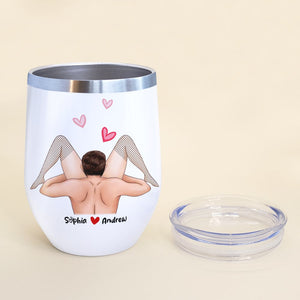 Couple, Allowing You Into My Vagina, Personalized Tumbler, Couple Tumbler - Wine Tumbler - GoDuckee