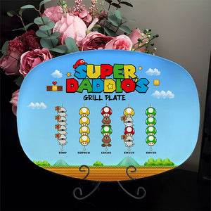 Super Family's Grill Plate 08DNTI080623 Personalized Resin Plate - Resin Plate - GoDuckee