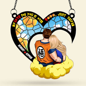 Personalized Gifts For Couple Suncatcher Window Hanging Ornament 05htti040624hh - Ornaments - GoDuckee