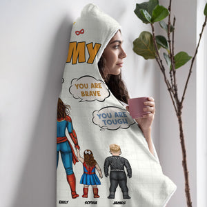 Personalized Gift For Mom Wearable Blanket Hoodie You Are Our Favourite Suoperhero 01NATI020324PA - Blankets - GoDuckee